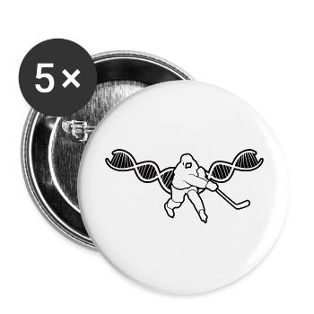 Ice hockey players Ice hockey team Hockey fan Ice hockey - Buttons large 2.2''/56 mm (5-pack) - white - Front