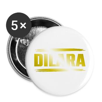 Daniel - Lot de 5 grands badges (56 mm) - blanc - Devant