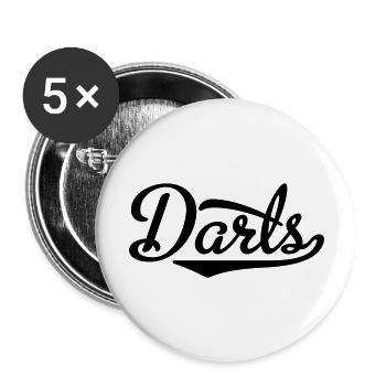 Darts - Buttons large 2.2''/56 mm (5-pack) - white - Front