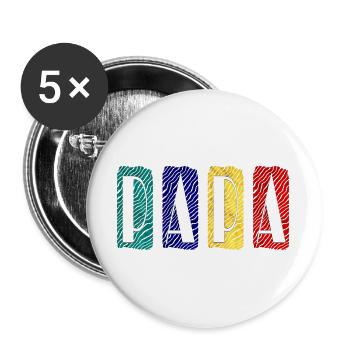 PAPA Zebra Farbpanel - Buttons groß 56 mm (5er Pack) - Weiß - Vorne