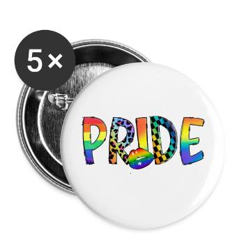 Pride2 - Buttons large 2.2''/56 mm (5-pack) - white - Front