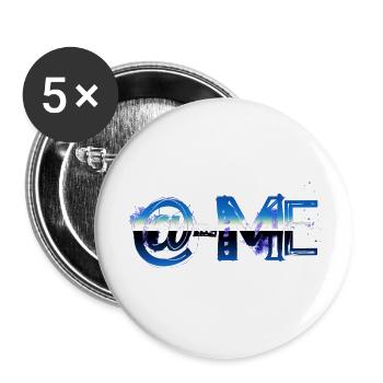 email drôle de travail bureau réunion e-mails mail comput - Lot de 5 grands badges (56 mm) - blanc - Devant