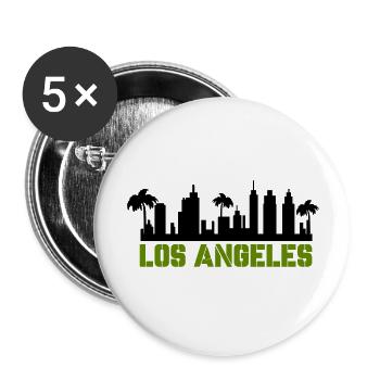los angeles - Buttons groß 56 mm (5er Pack) - Weiß - Vorne