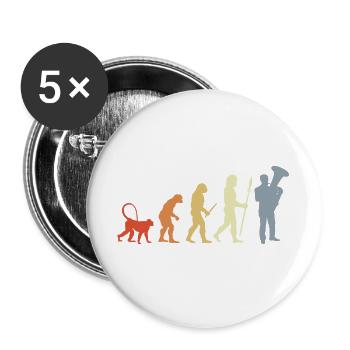 Tubist Evolution - Buttons large 2.2''/56 mm (5-pack) - white - Front