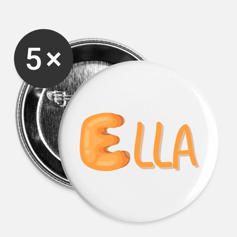 Ella - Buttons large 2.2''/56 mm (5-pack) - white