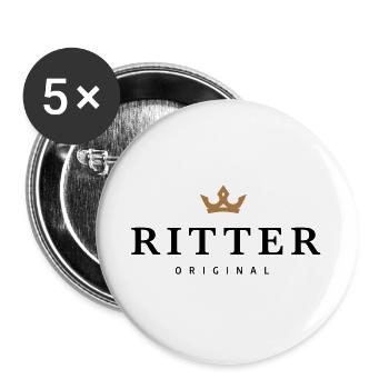 Knight - Buttons large 2.2''/56 mm (5-pack) - white - Front