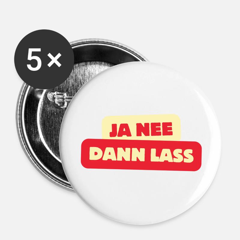 Yes no, then let's - Buttons large 2.2''/56 mm (5-pack) - white