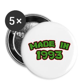 Made in 1993 - Buttons large 2.2''/56 mm (5-pack) - white - Front