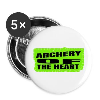 Love Quotes Joke Self-Love Archery Events - Buttons large 2.2''/56 mm (5-pack) - white - Front