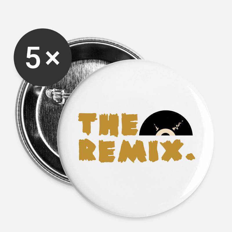 The Remix - Buttons groß 56 mm (5er Pack) - Weiß