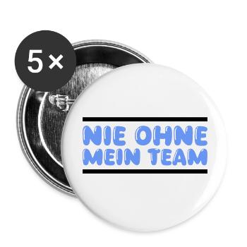 team - Buttons large 2.2''/56 mm (5-pack) - white - Front