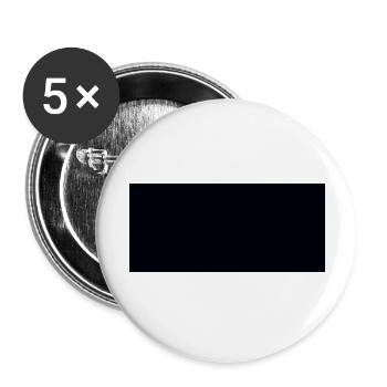 Barre noire grasse - Lot de 5 grands badges (56 mm) - blanc - Devant