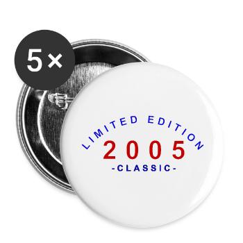 2005 Édition Limitée Classique - Lot de 5 grands badges (56 mm) - blanc - Devant