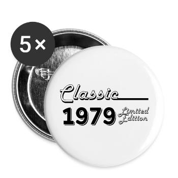 Classic 1979 édition limitée - Lot de 5 grands badges (56 mm) - blanc - Devant