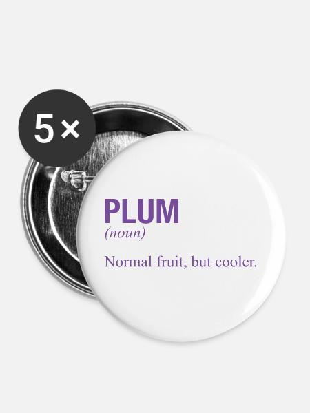 PLUM - Buttons groß 56 mm (5er Pack) - Weiß