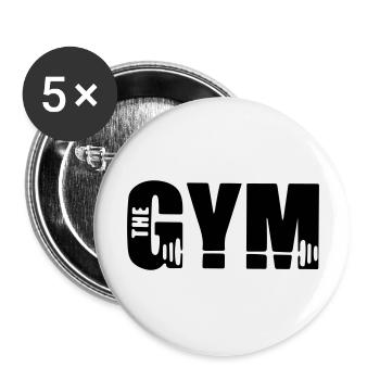 the gym - Buttons large 2.2''/56 mm (5-pack) - white - Front