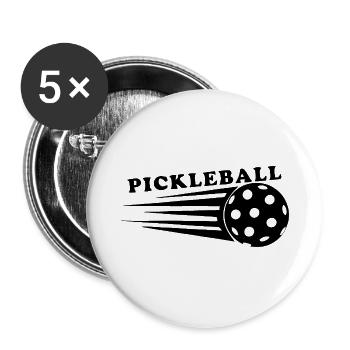 Pickleball in Motion - Dynamic Serve - Buttons large 2.2''/56 mm (5-pack) - white - Front