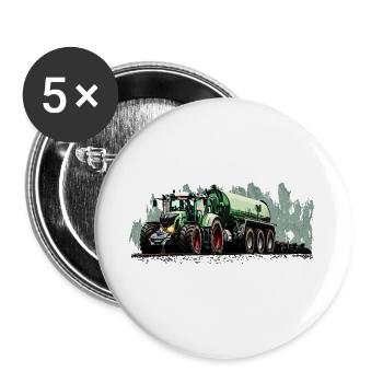 Heavyweight on four wheels - Buttons large 2.2''/56 mm (5-pack) - white - Front