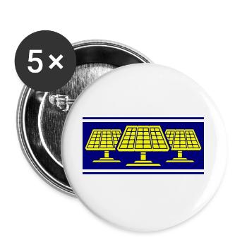 Solar photovoltaic panels - Buttons large 2.2''/56 mm (5-pack) - white - Front