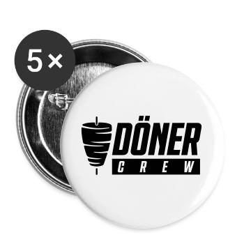 L’équipe Döner - Lot de 5 grands badges (56 mm) - blanc - Devant