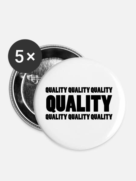 QUALITY - Buttons groß 56 mm (5er Pack) - Weiß