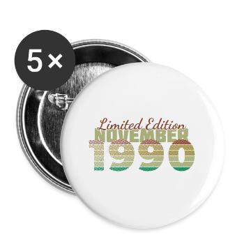 35e anniversaire Édition limitée (SCR) 11/1990 - Lot de 5 grands badges (56 mm) - blanc - Devant