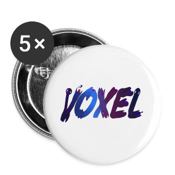 Voxels - Buttons large 2.2''/56 mm (5-pack) - white - Front