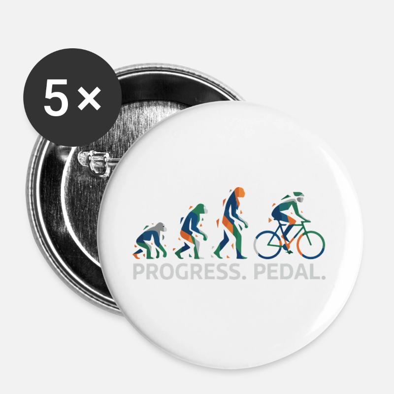 Entwicklung des Progress-Pedals - Buttons groß 56 mm (5er Pack) - Weiß