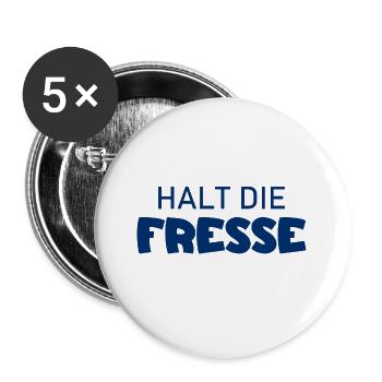 Shut Up - Cool Saying - Buttons large 2.2''/56 mm (5-pack) - white - Front