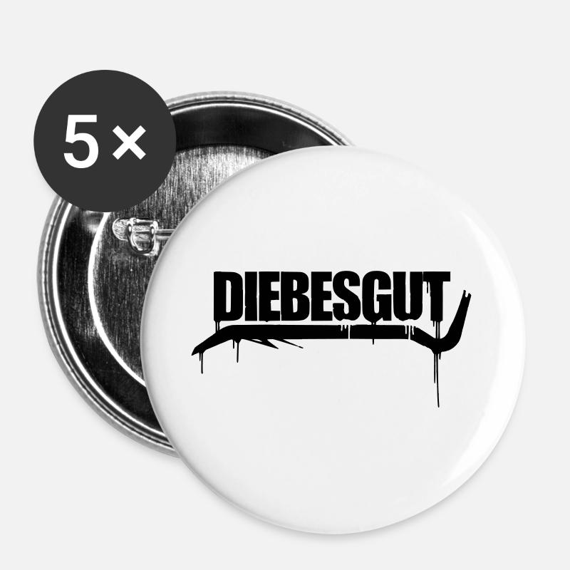 GRAFFITI - Buttons large 2.2''/56 mm (5-pack) - white
