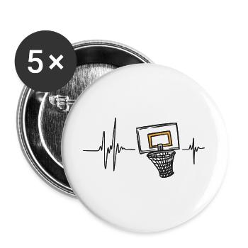 Keyboard Piano Instrument Music Keys Melody - Buttons large 2.2''/56 mm (5-pack) - white - Front