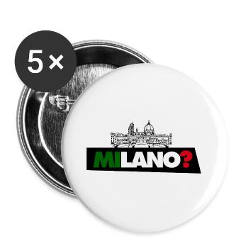 Milan? - Buttons large 2.2''/56 mm (5-pack) - white - Front