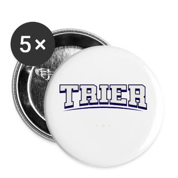 Trier Deutschland Stadtemblem - Buttons groß 56 mm (5er Pack) - Weiß - Vorne