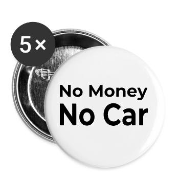 Voiture - Lot de 5 grands badges (56 mm) - blanc - Devant