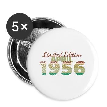 70e anniversaire Édition Limitée (SCR) 04/1956 - Lot de 5 grands badges (56 mm) - blanc - Devant