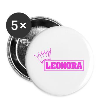 Alpinisme Leonora - Lot de 5 grands badges (56 mm) - blanc - Devant