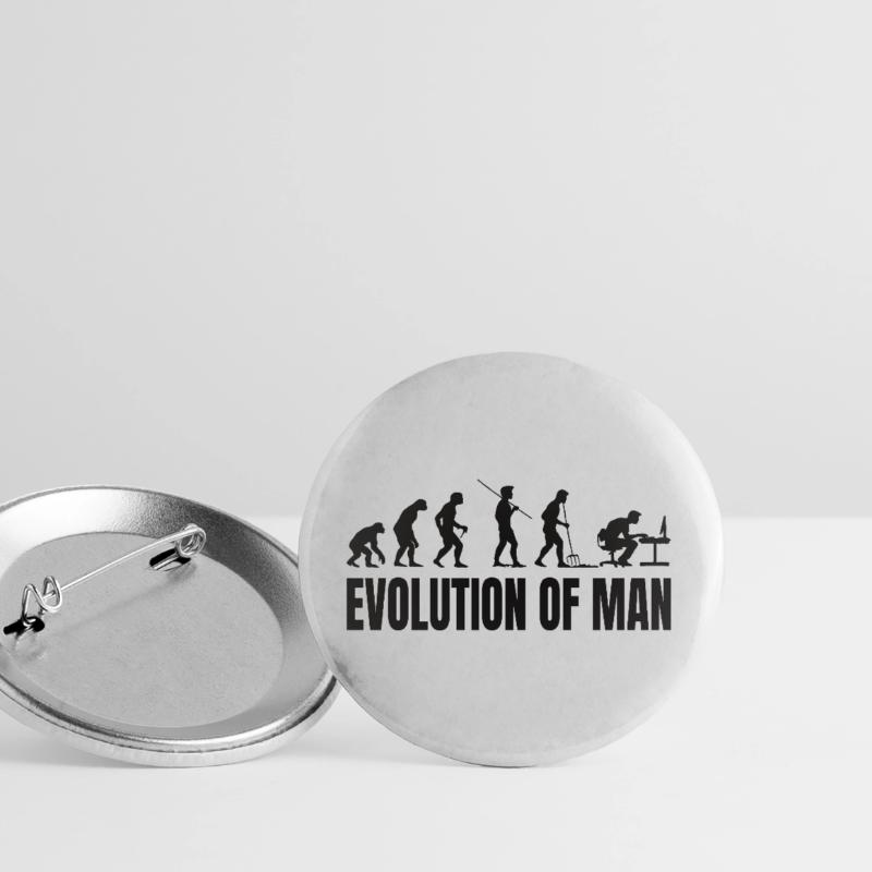 Programmer Computer Freak Evolution Buttons large 2.2''/56 mm (5-pack)