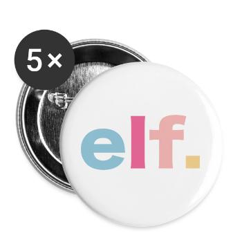 11. Geburtstag Geschenkidee - Buttons groß 56 mm (5er Pack) - Weiß - Vorne