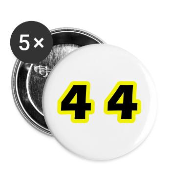 44 Symbole numérique - Lot de 5 grands badges (56 mm) - blanc - Devant