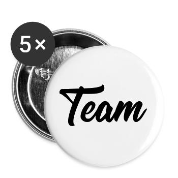 Team - Buttons large 2.2''/56 mm (5-pack) - white - Front