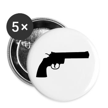 weapon - Buttons large 2.2''/56 mm (5-pack) - white - Front