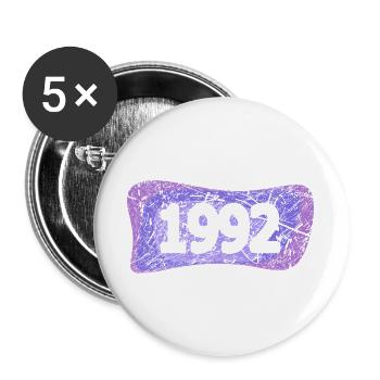 Uni 1992 - Buttons groß 56 mm (5er Pack) - Weiß - Vorne