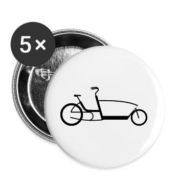 The Urban Arrow - Buttons groß 56 mm (5er Pack) - Weiß - Vorne