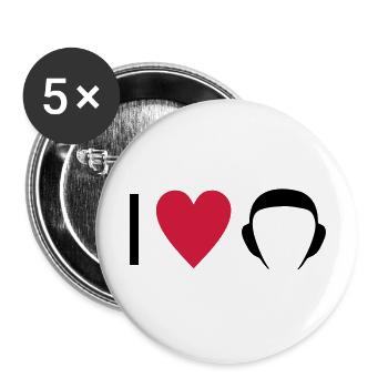 Water-polo - Lot de 5 grands badges (56 mm) - blanc - Devant
