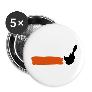 paintbrusch_1_2clr - Lot de 5 grands badges (56 mm) - blanc - Devant