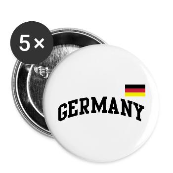 Germany flag - Germany Germany flag flag - Buttons large 2.2''/56 mm (5-pack) - white - Front