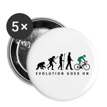 evolution_radfahrer_052012_d_3c - Buttons groß 56 mm (5er Pack) - Weiß - Vorne