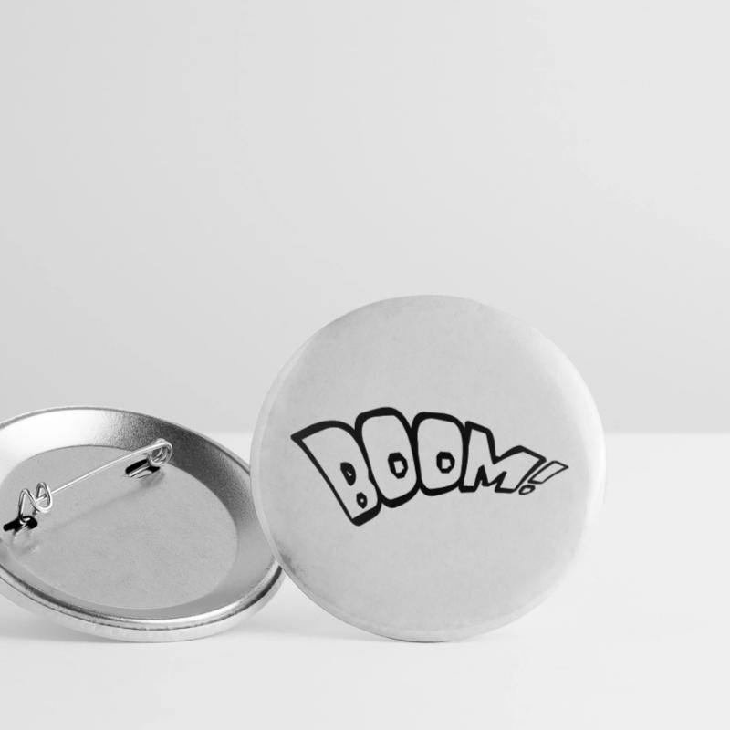 boom text fire hot tnt dynamite explode expl Buttons large 2.2''/56 mm (5-pack)