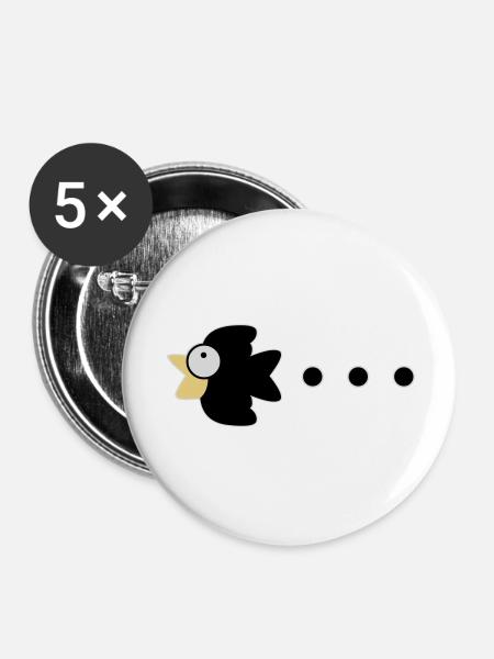 crow - Buttons large 2.2''/56 mm (5-pack) - white
