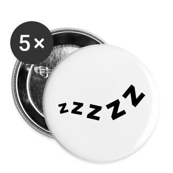 zzzzzz__f1 - Lot de 5 grands badges (56 mm) - blanc - Devant